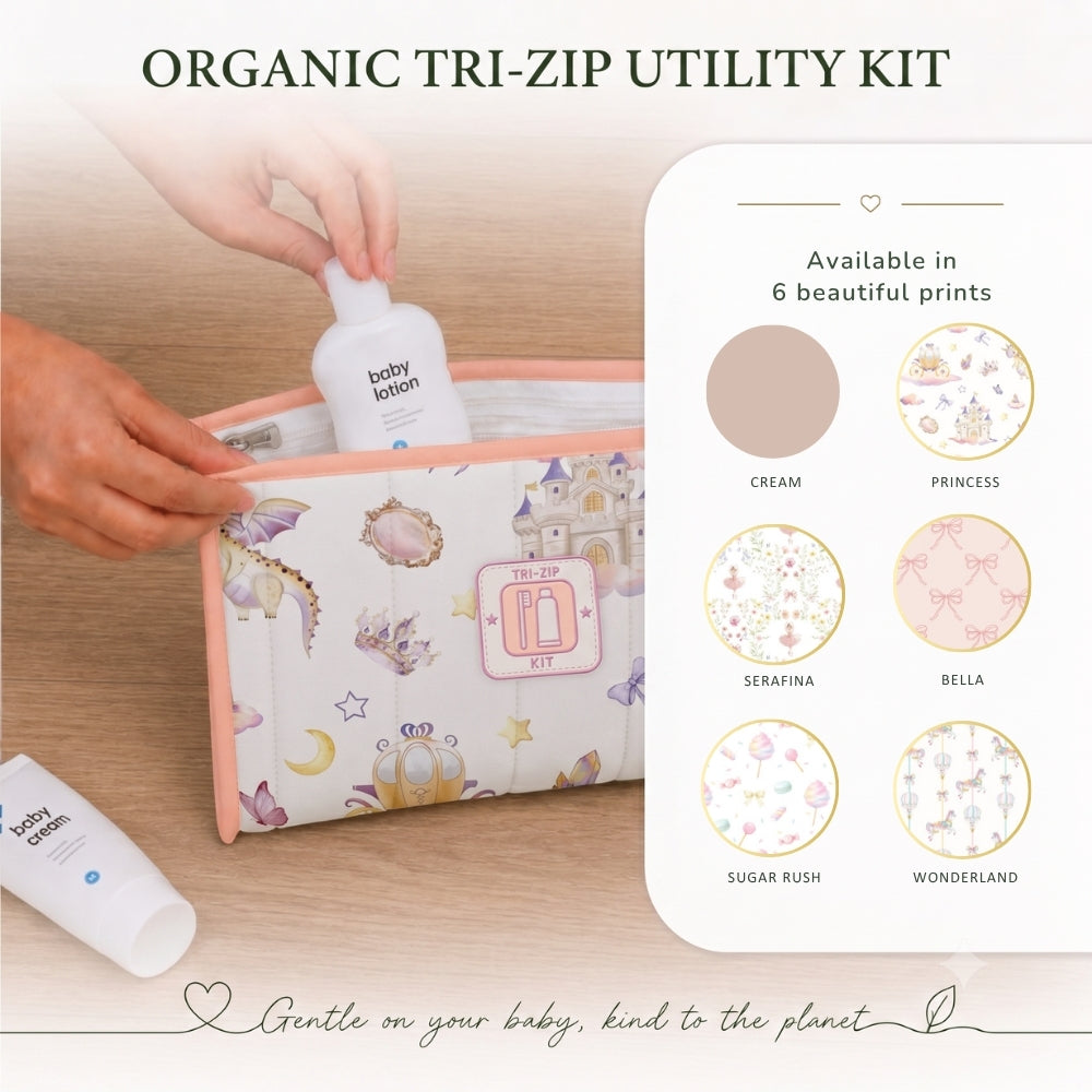 Organic Tri-Zip Utility Kit - Wonderland