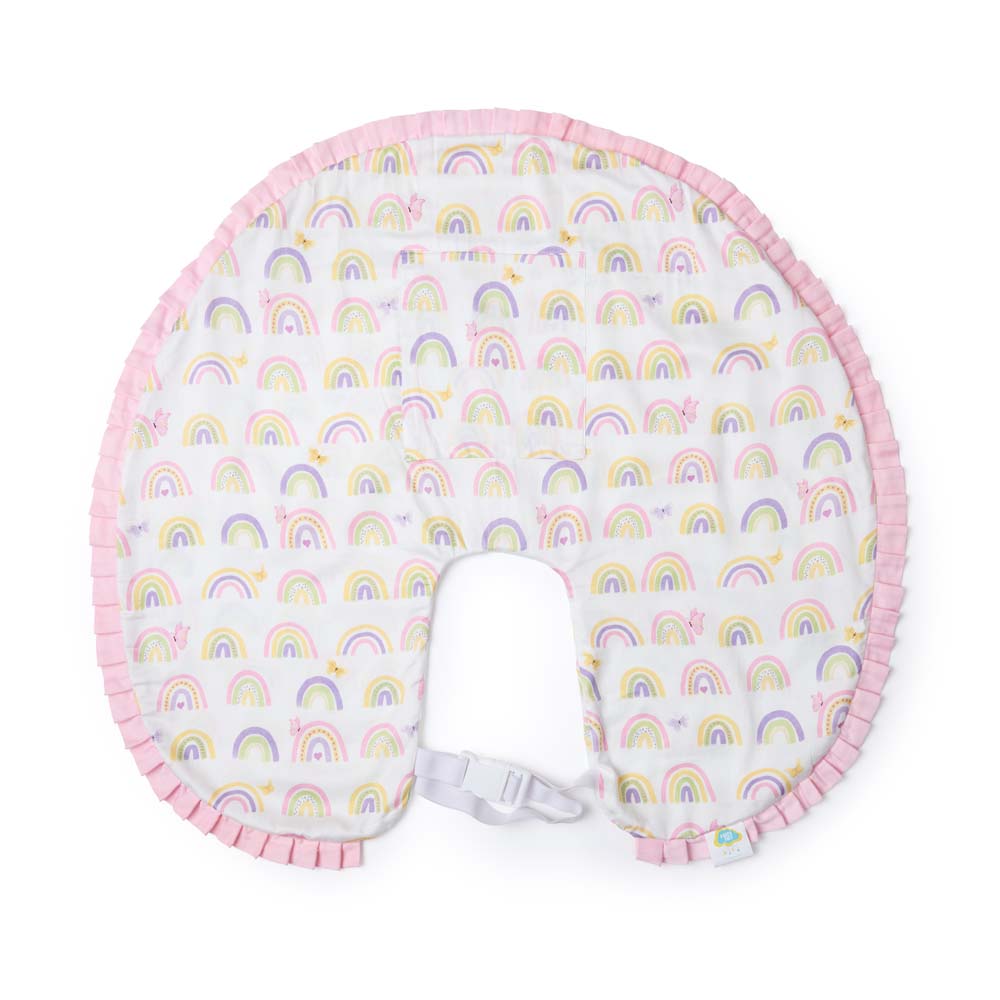 Organic Feeding Pillow Cover - Rainbow Dreams
