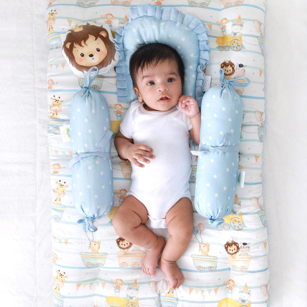 5 Pc Organic New Born Bed Set - Joy Ride