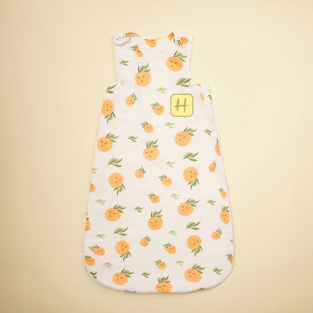 Bamboo Muslin Sleeping Bag - Citrus
