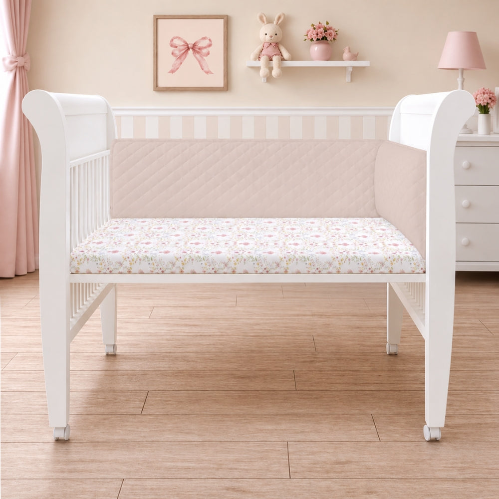 Organic Half Cot Bumper - Cream