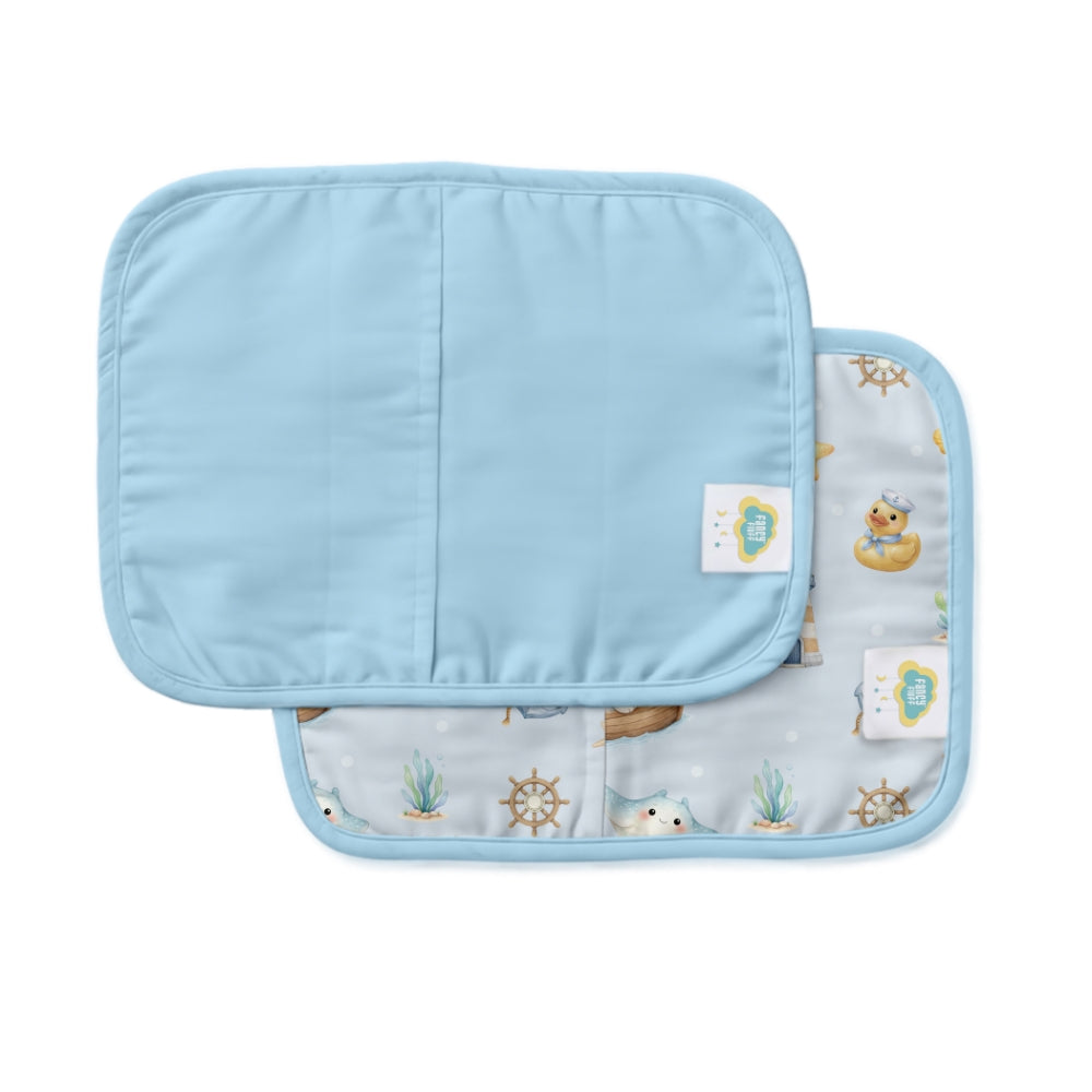 Set of 2 Organic Rai Pillow Cover - Ocean Pals