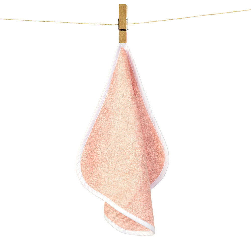 Pack of 3 Bamboo Cotton Washcloth - Pink