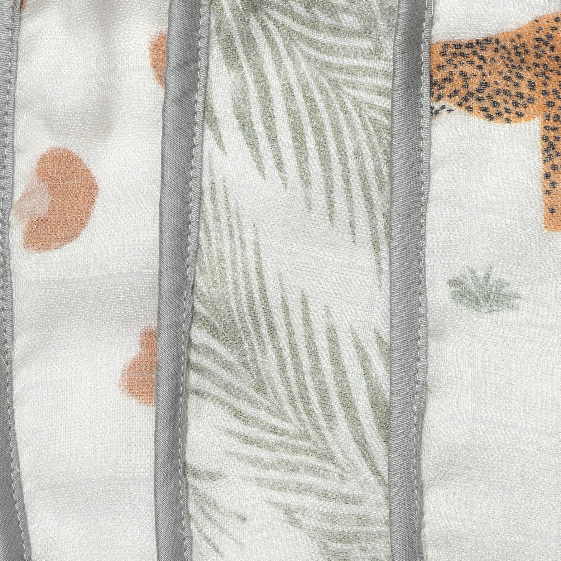 Pack of 3 Bamboo Muslin Bibs – Safari
