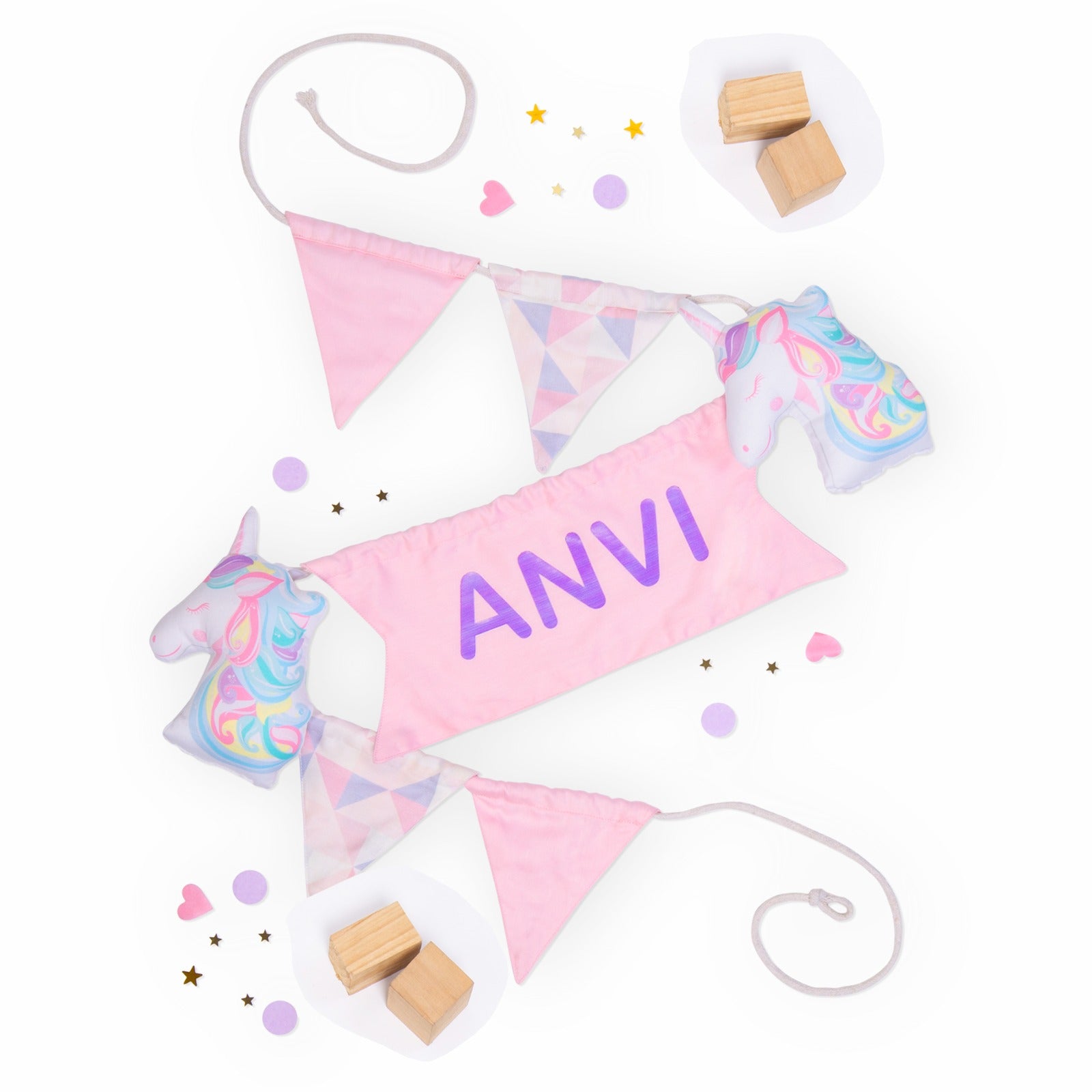 Organic Cotton Bunting - Unicorn