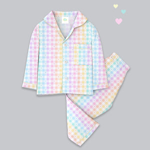 Pure Cotton Night Suit - Rainbow