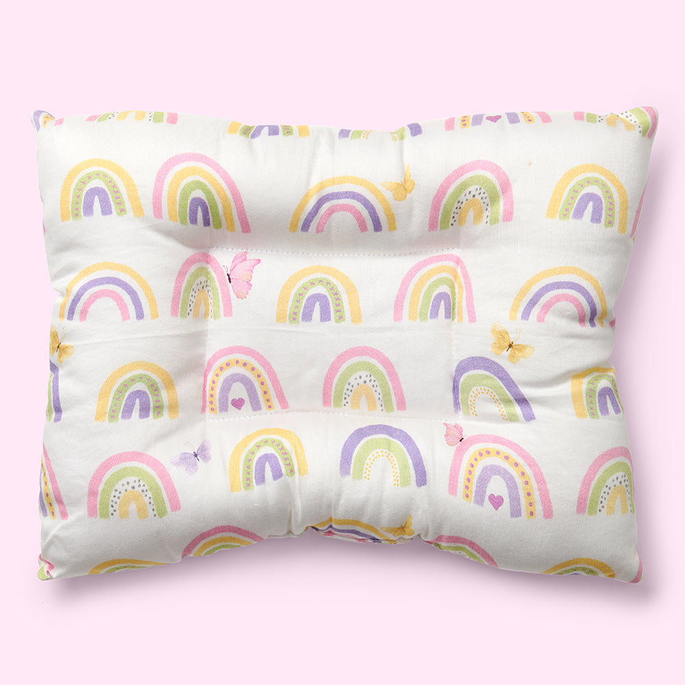 Organic Baby Head Nest - Rainbow Dreams