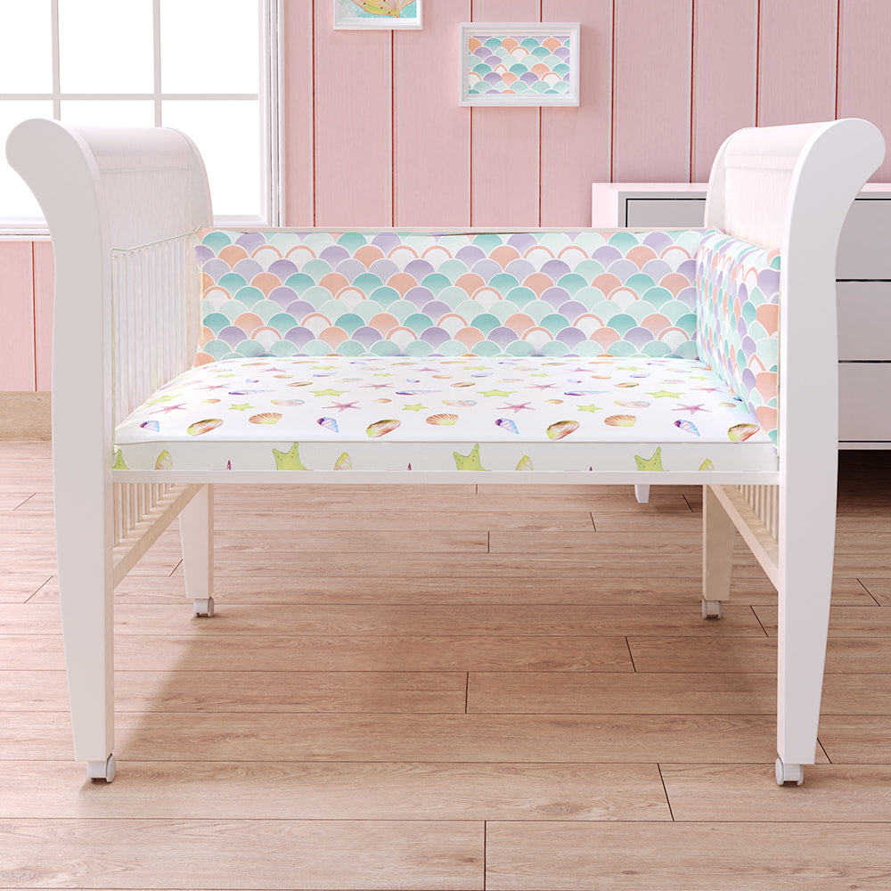 Organic Cot Half Bumper - Sea Fantasy