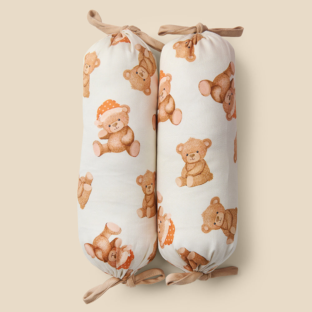 Set of 2 Organic Bolsters - Cuddle Bear