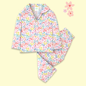 Pure Cotton Night Suit - Floral