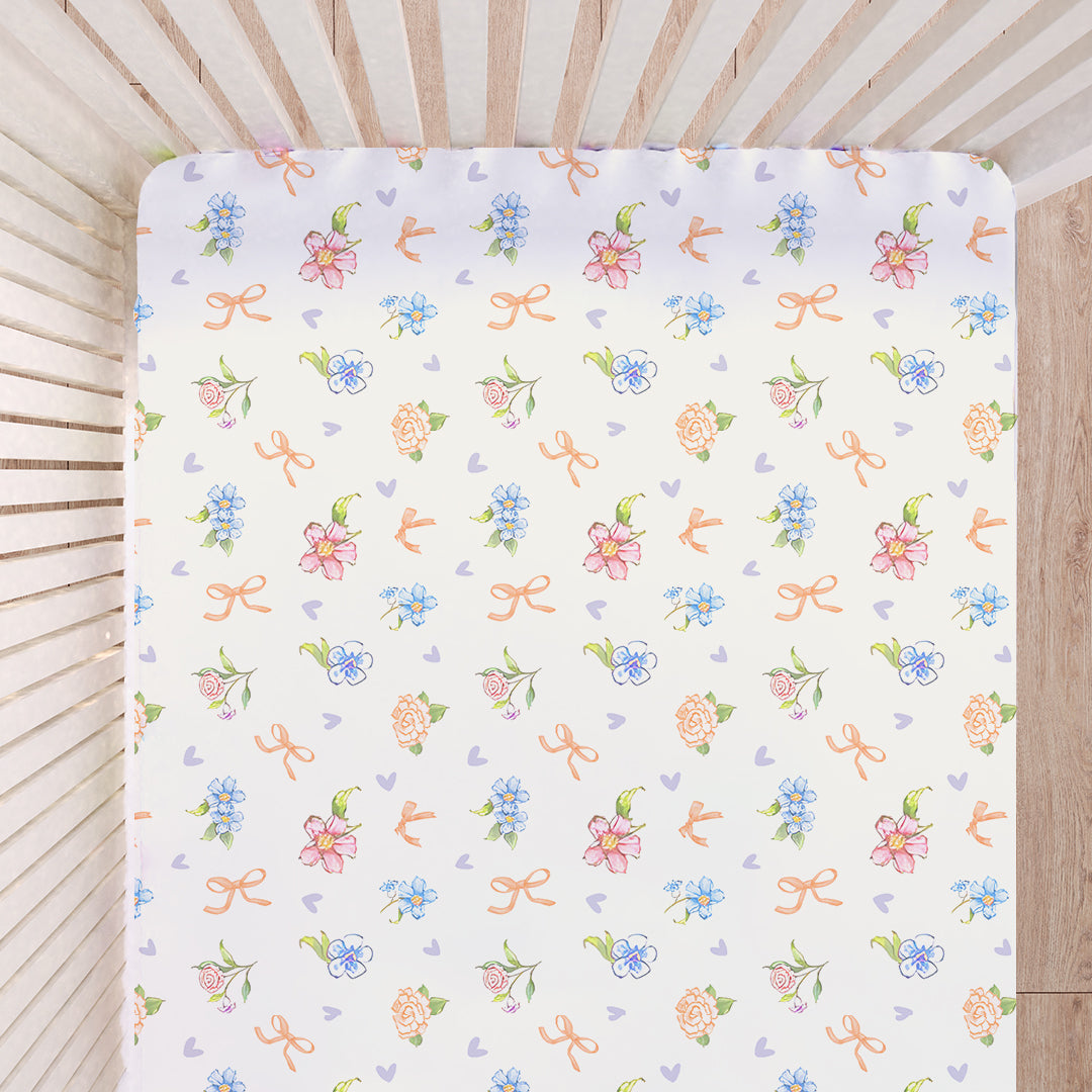 Organic Cot Bedsheet - Heirloom