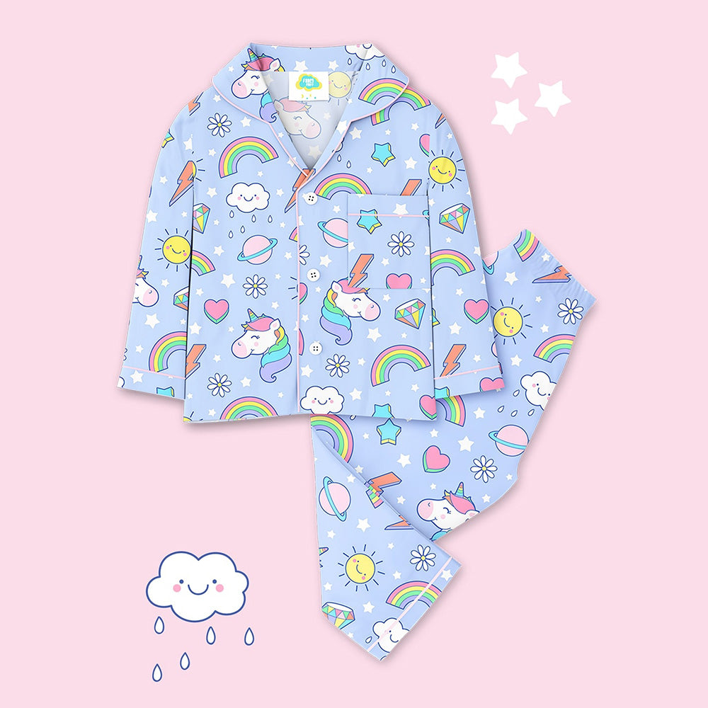 Pure Cotton Night Suit  - Diamond