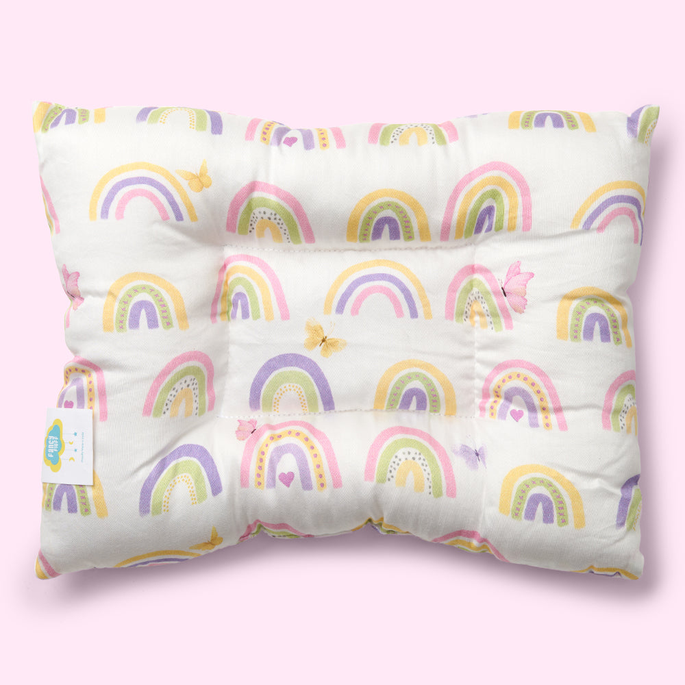 Organic Baby Head Nest - Rainbow Dreams