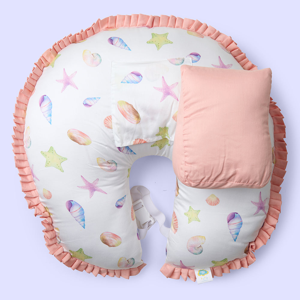 Organic Feeding Pillow + Support Pillow - Sea Fantasy