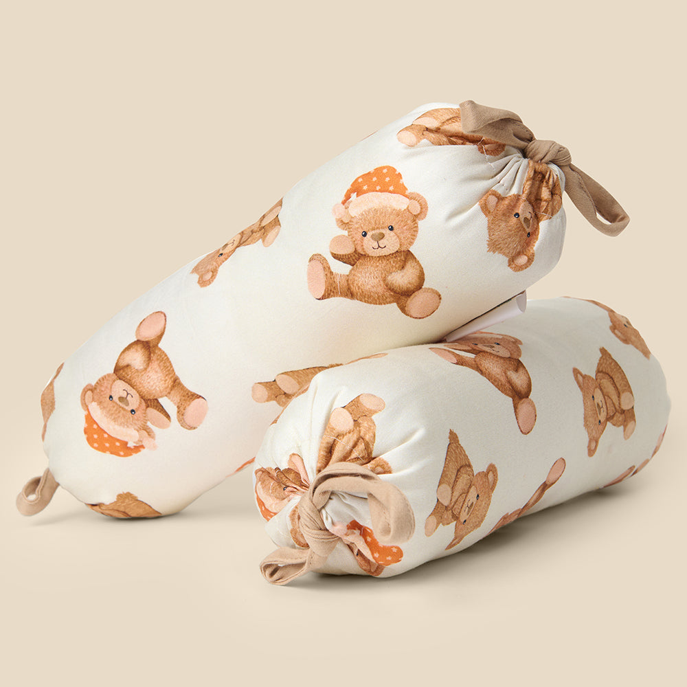 Set of 2 Organic Bolsters - Cuddle Bear