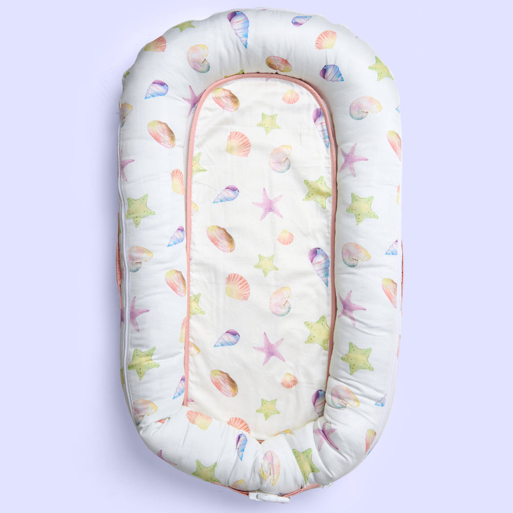 Organic Cocoon Bed Protector - Sea Fantasy