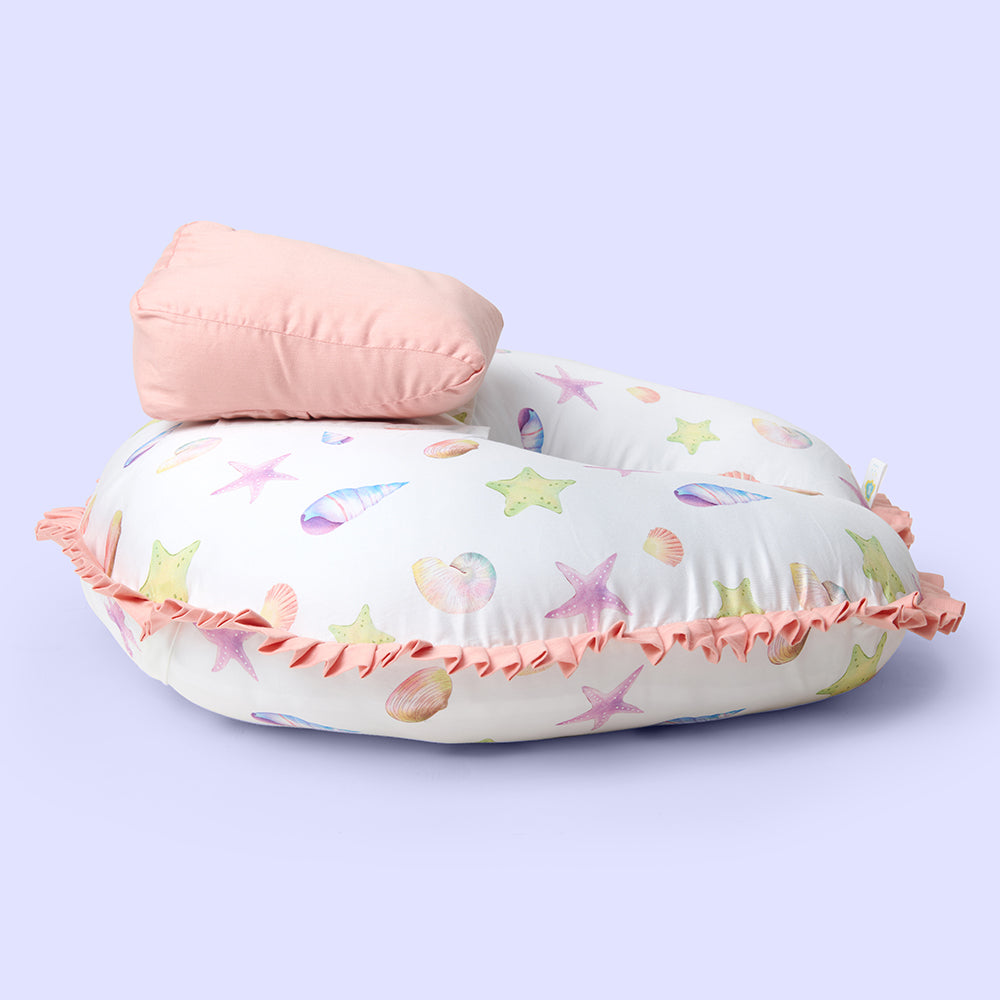 Organic Feeding Pillow + Support Pillow - Sea Fantasy