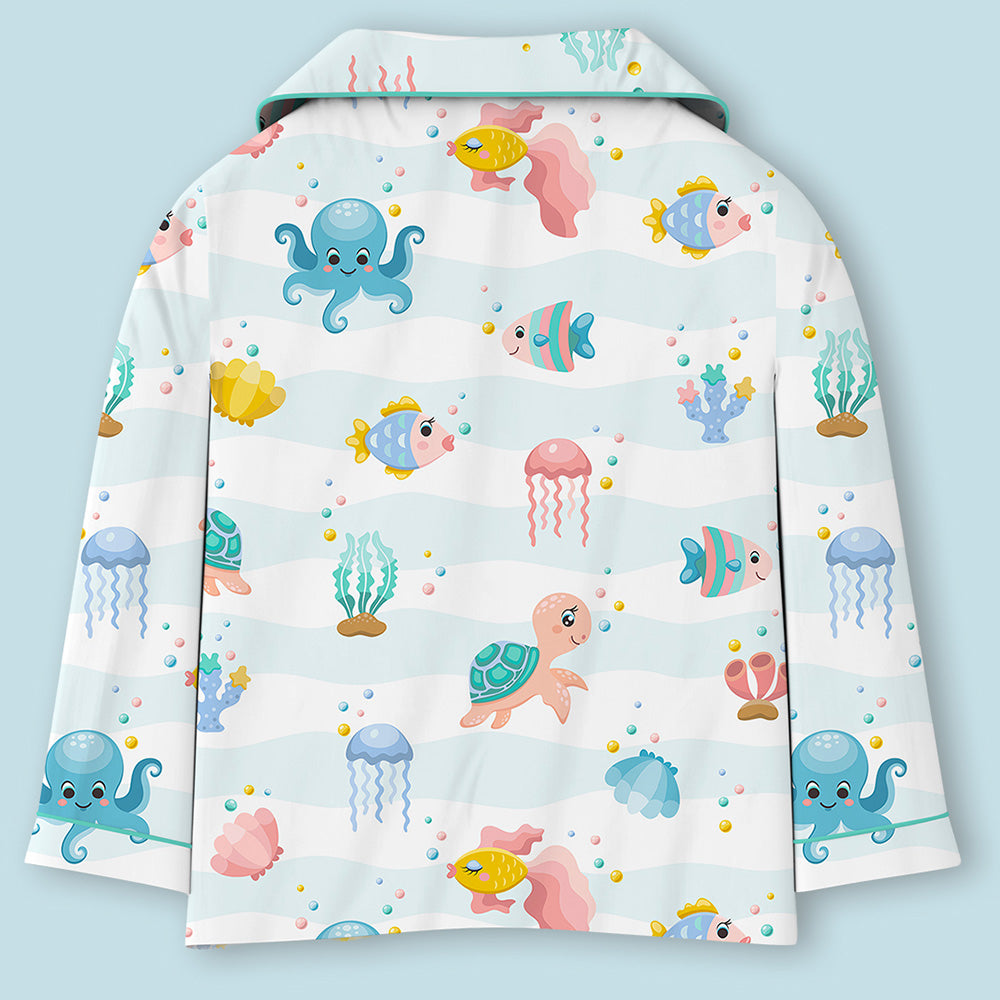 Pure Cotton Night Suit  - Sea World