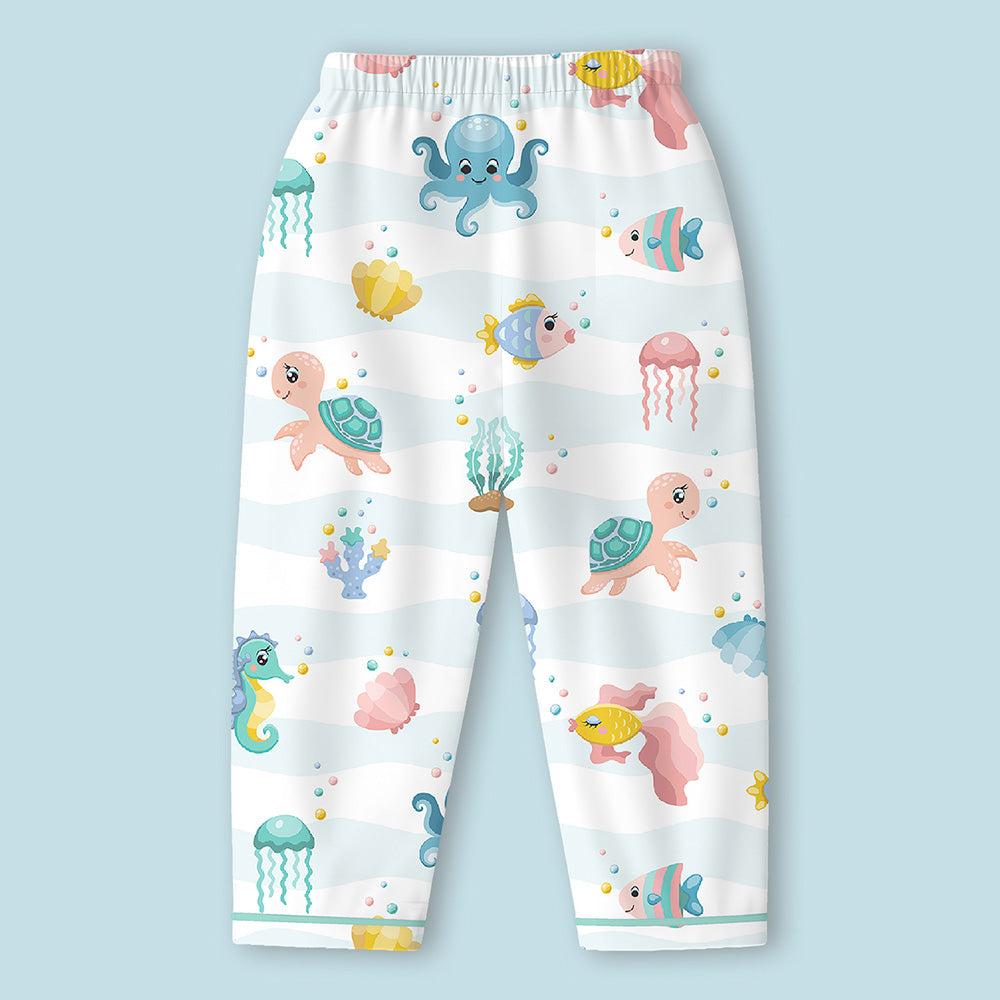 Pure Cotton Night Suit  - Sea World