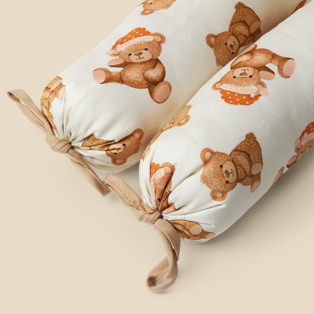 Set of 2 Organic Bolsters - Cuddle Bear