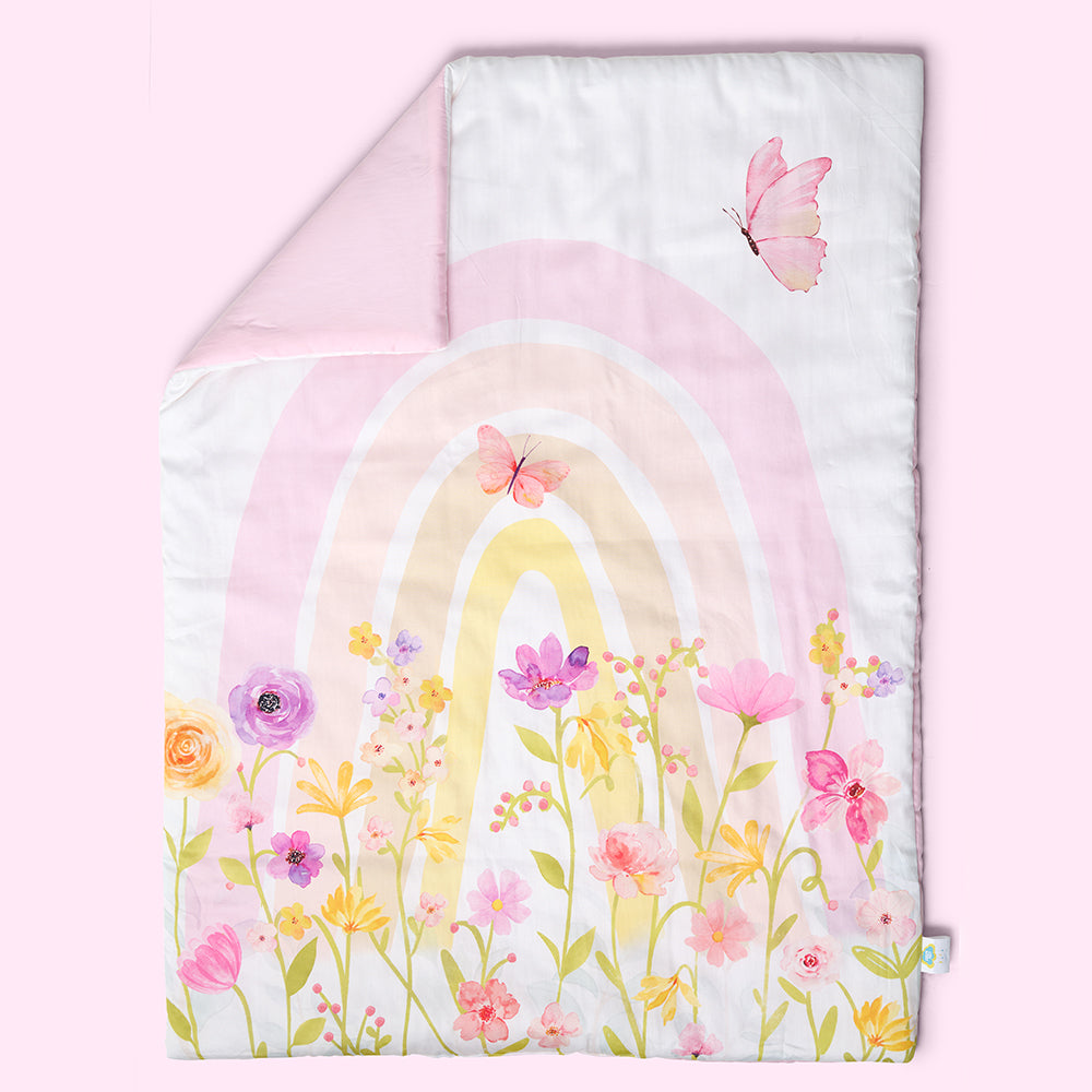 Organic Toddler Comforter - Rainbow Dreams