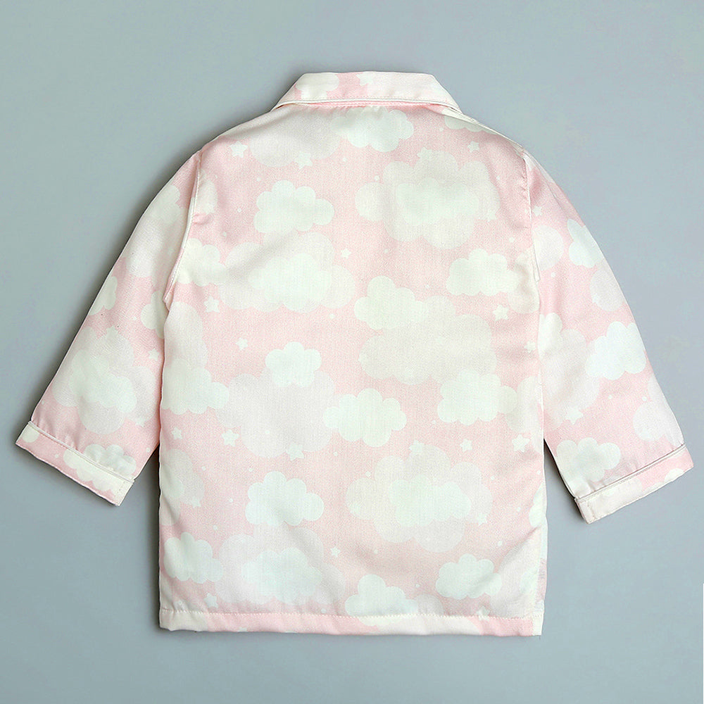 Organic Cotton  Night Suit - Cloud Pink