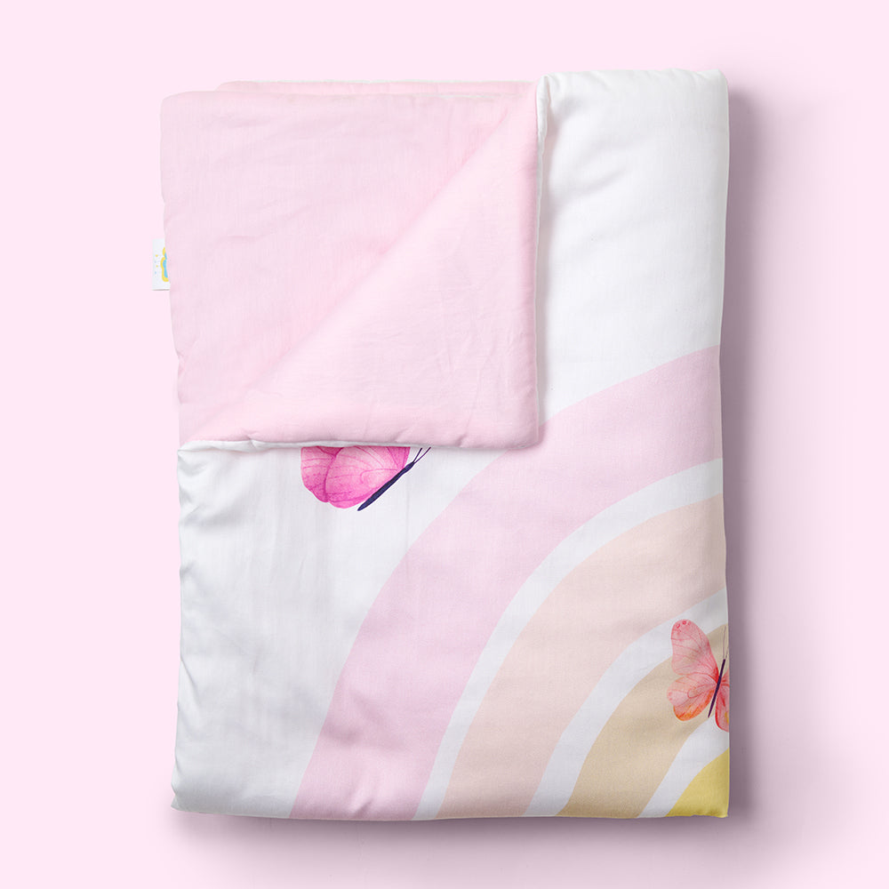 Organic Baby Comforter - Rainbow Dreams