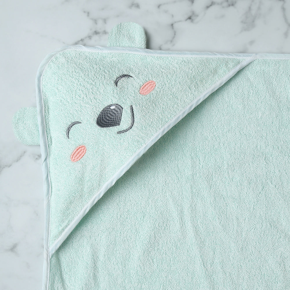 Bamboo Cotton Baby Hooded Towel - Bear