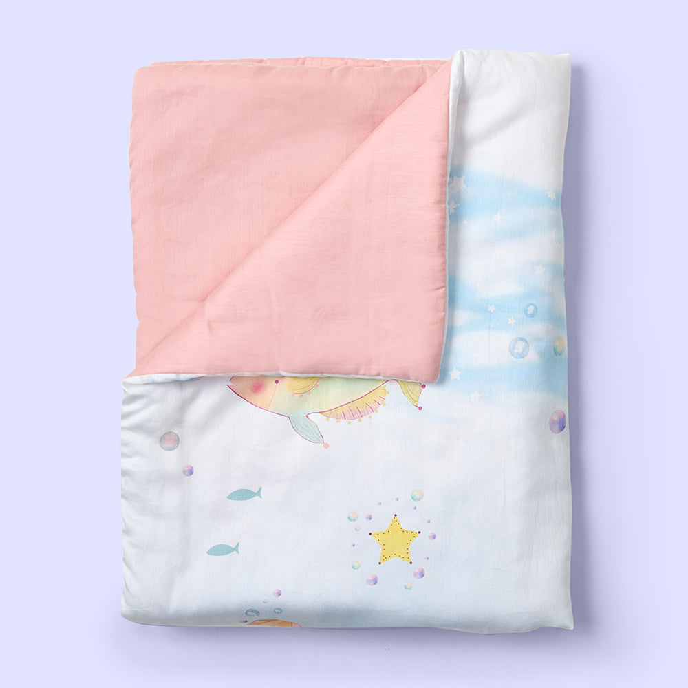 Organic Toddler Comforter - Sea Fantasy