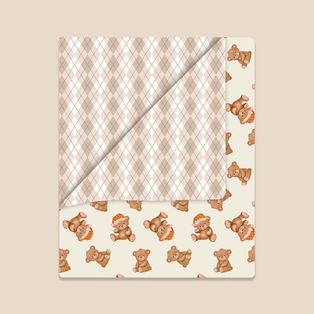 5 Pc Organic Cotton Comforter Set - Cuddle Bear