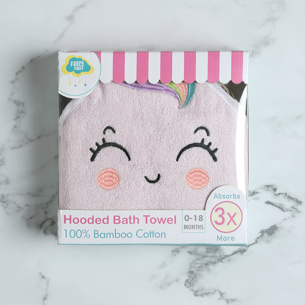 Bamboo Cotton Baby Hooded Towel - Unicorn