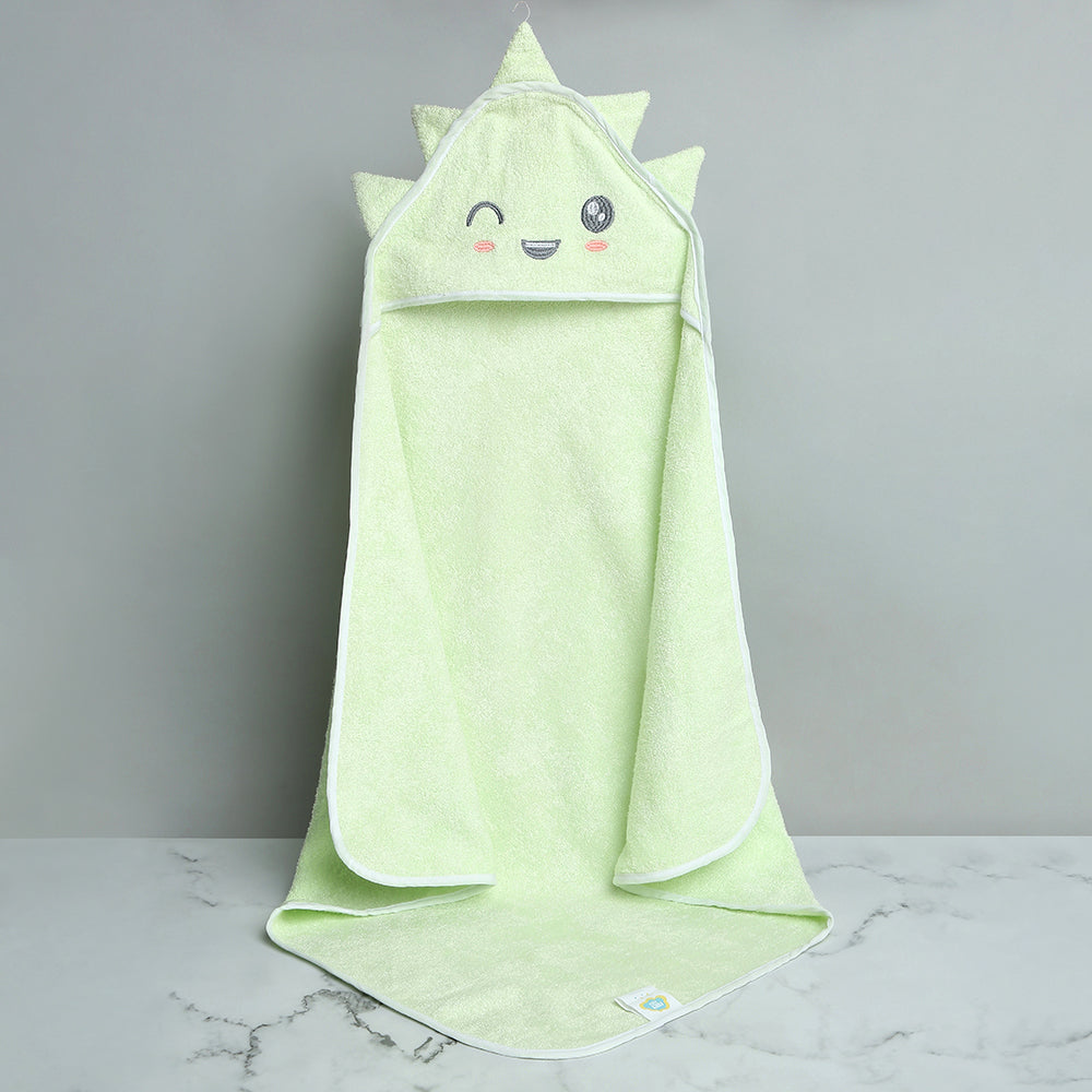 Bamboo Cotton Baby Hooded Towel - Dino