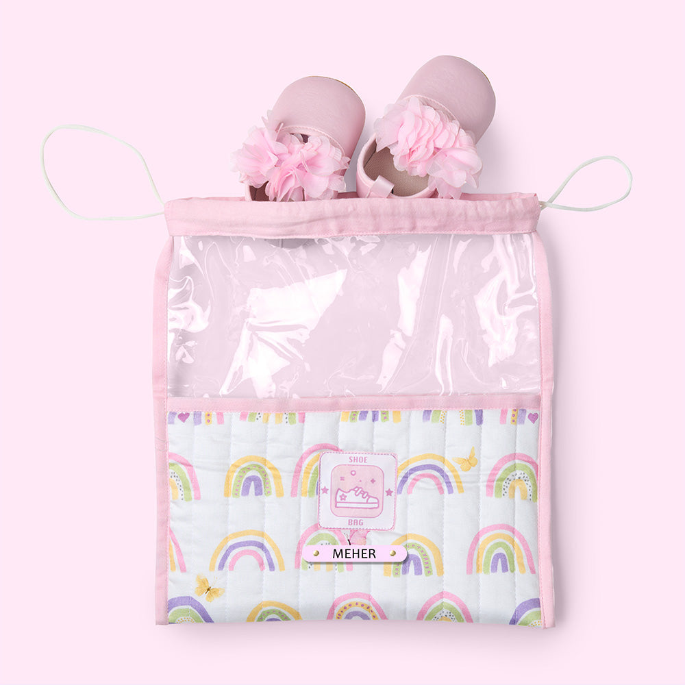 Organic Shoe Bag - Rainbow Dreams