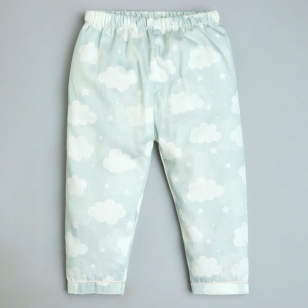 Organic Cotton  Night Suit - Cloud Grey