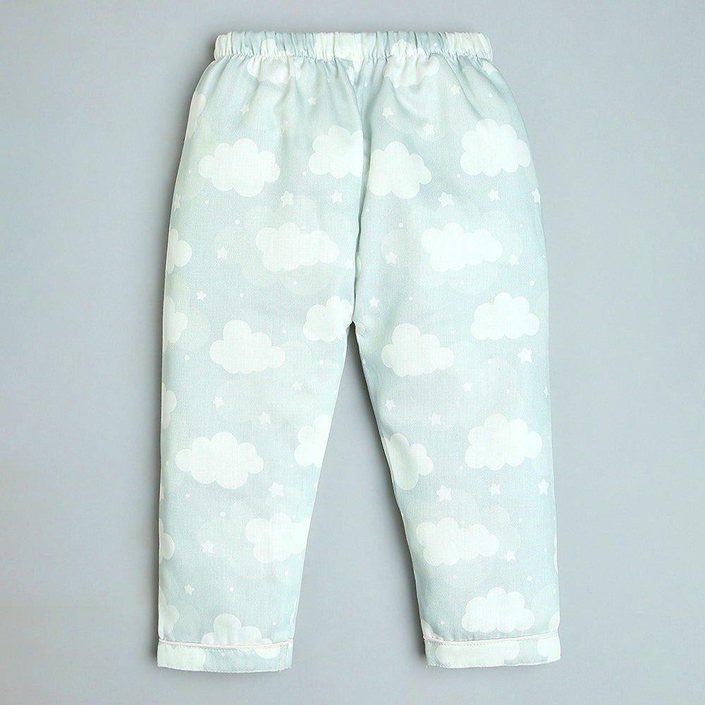 Organic Cotton  Night Suit - Cloud Grey