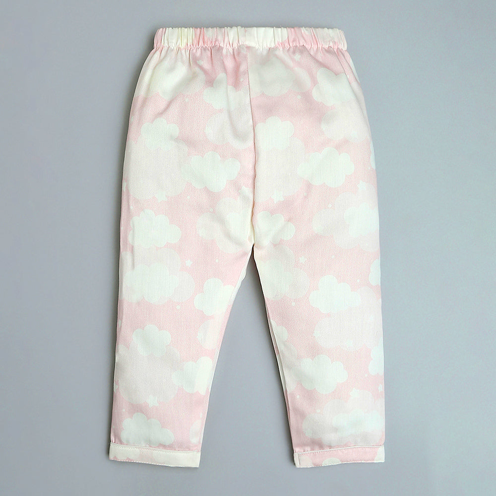 Organic Cotton  Night Suit - Cloud Pink