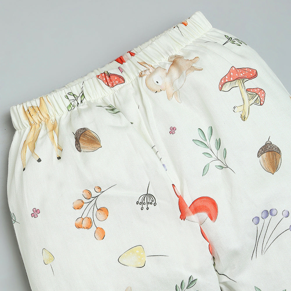 Organic Cotton Night Suit - Woodland