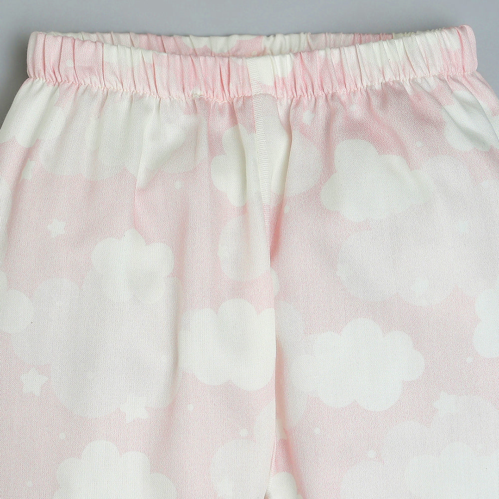 Organic Cotton  Night Suit - Cloud Pink