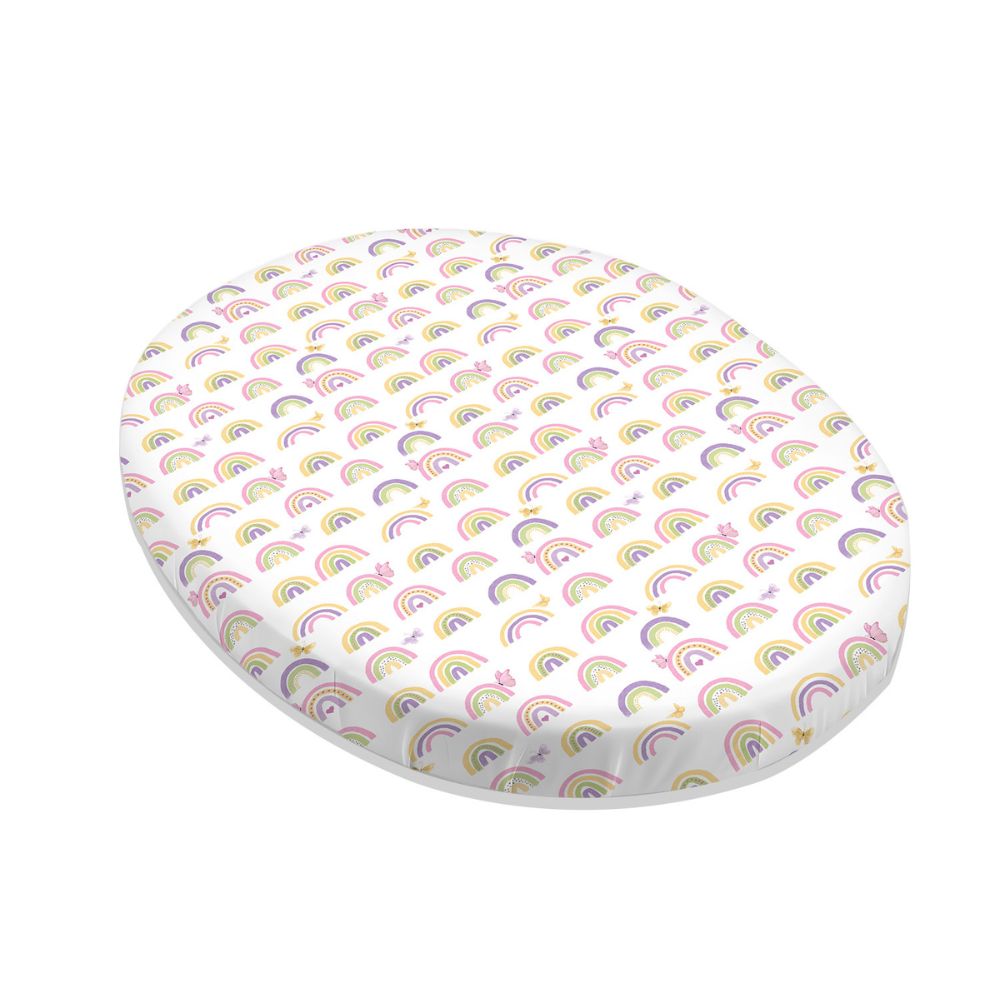 Fitted Sheet For Stokke Sleepi Bed Mini - Rainbow Dreams