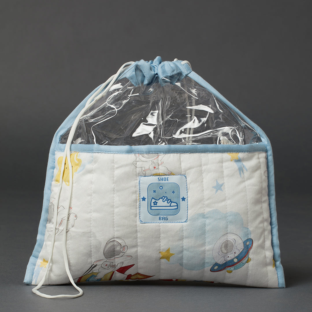 Organic Cotton Shoe Bag - Space