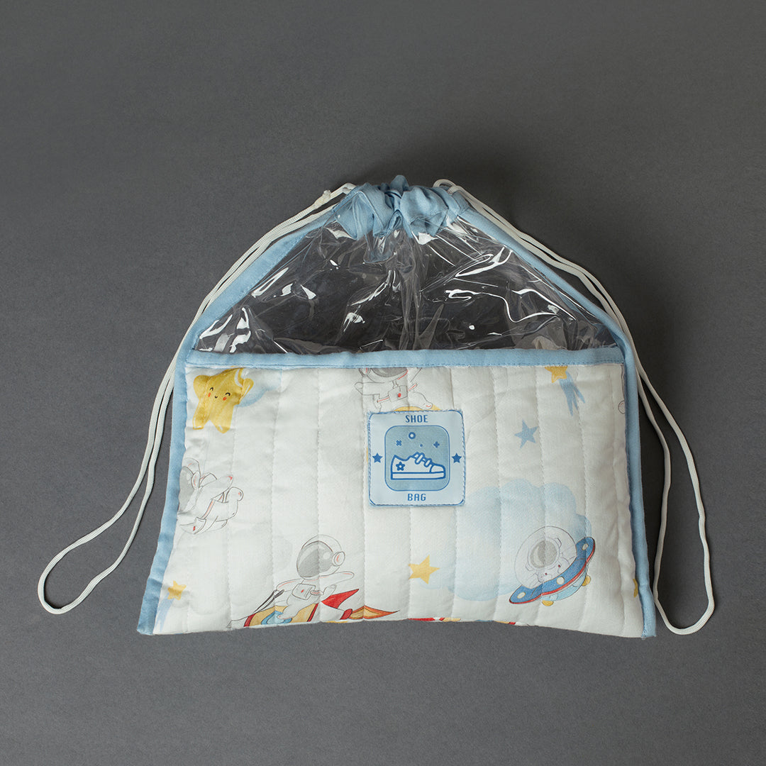 Organic Cotton Shoe Bag - Space