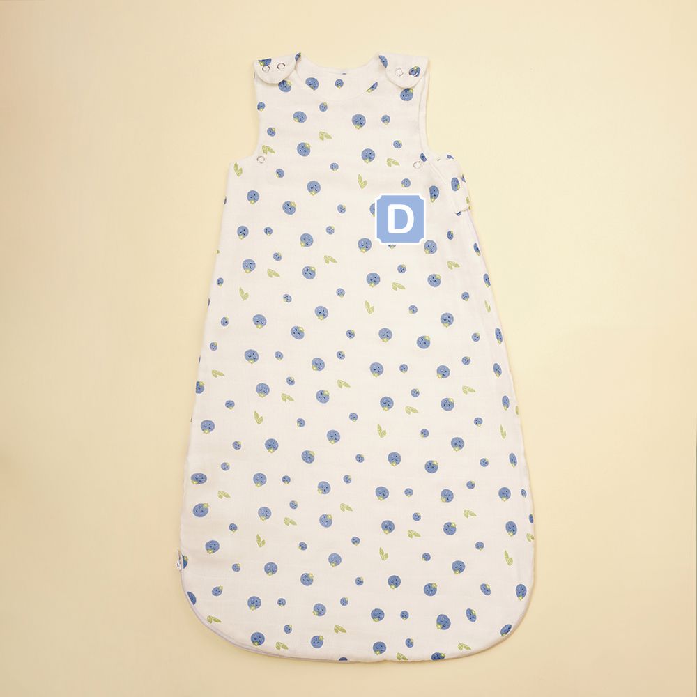 Bamboo Muslin Sleeping Bag - Blueberry