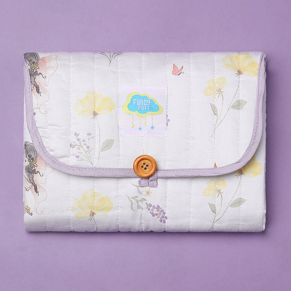 Organic Cotton On - The - Go Changing Mat - Pixie Dust