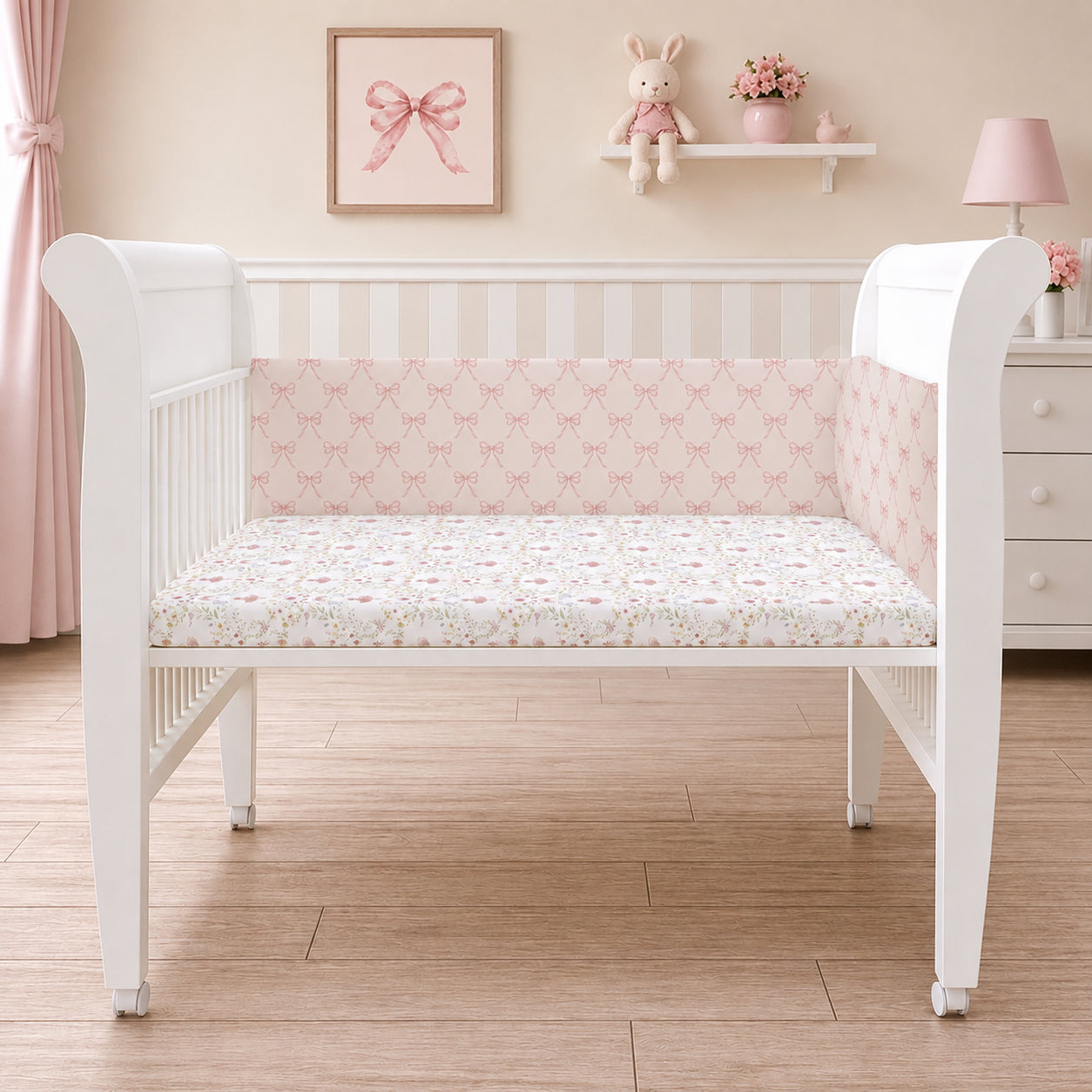 Organic Half Cot Bumper - Bella