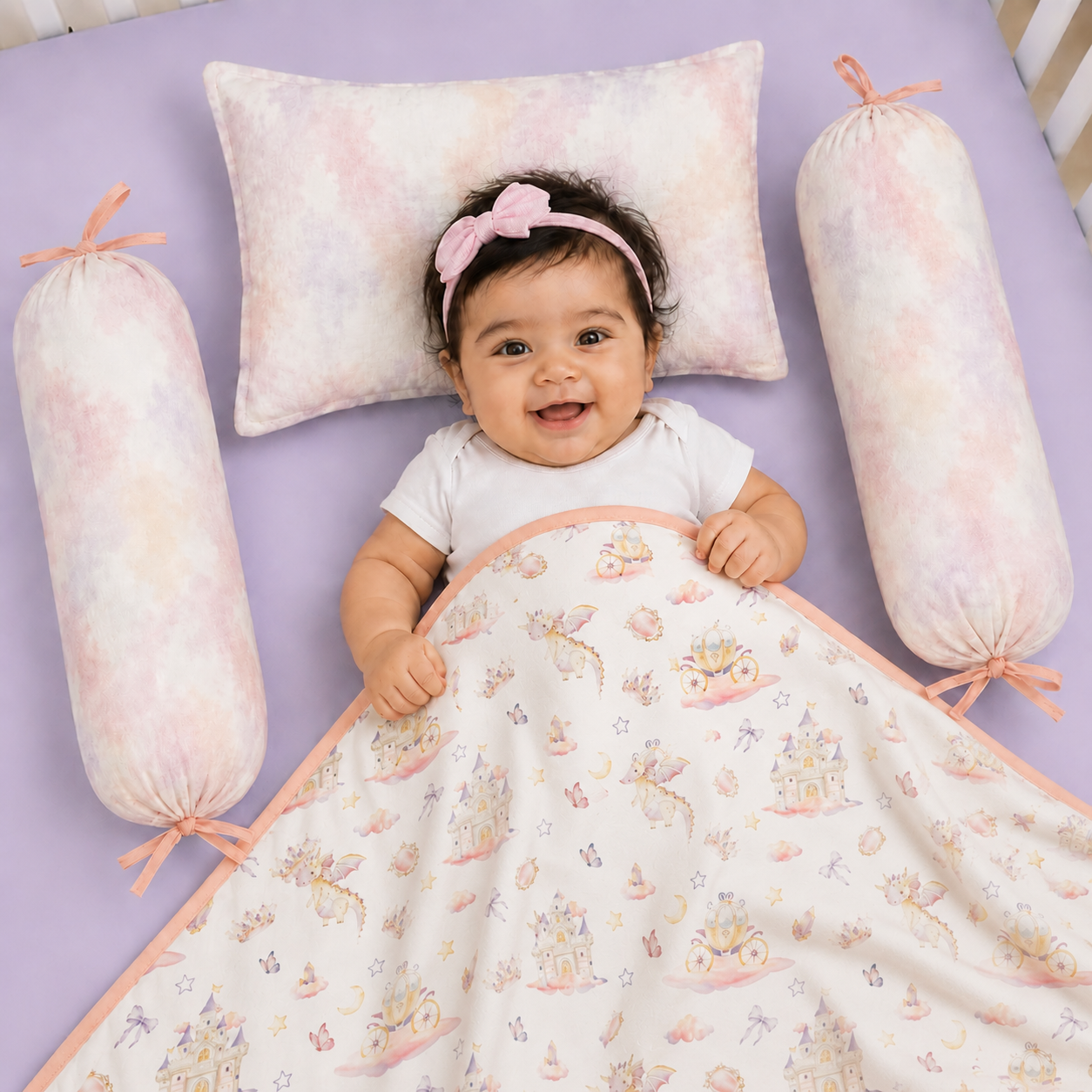 4 Pc Bamboo Muslin Snug Set - Fairytale
