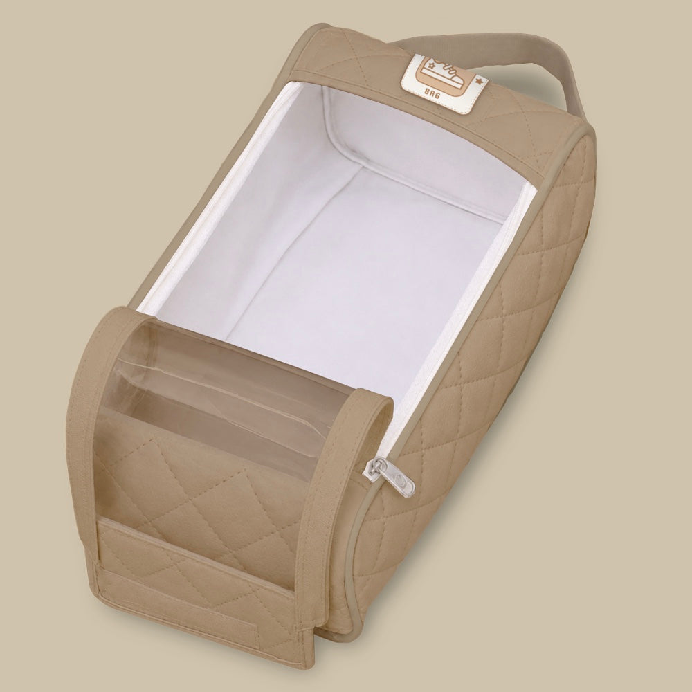 Organic Shoe Bag - Beige