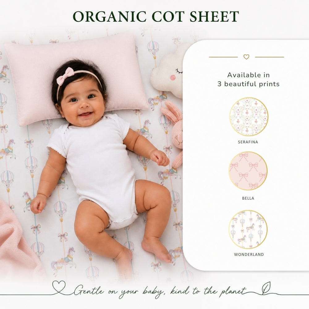 Organic Cot Sheet- Wonderland