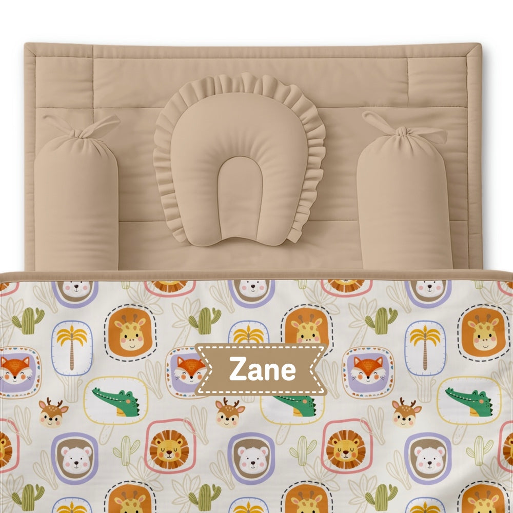5 Pc Bamboo Muslin Nap Pack - Jungle Buddies