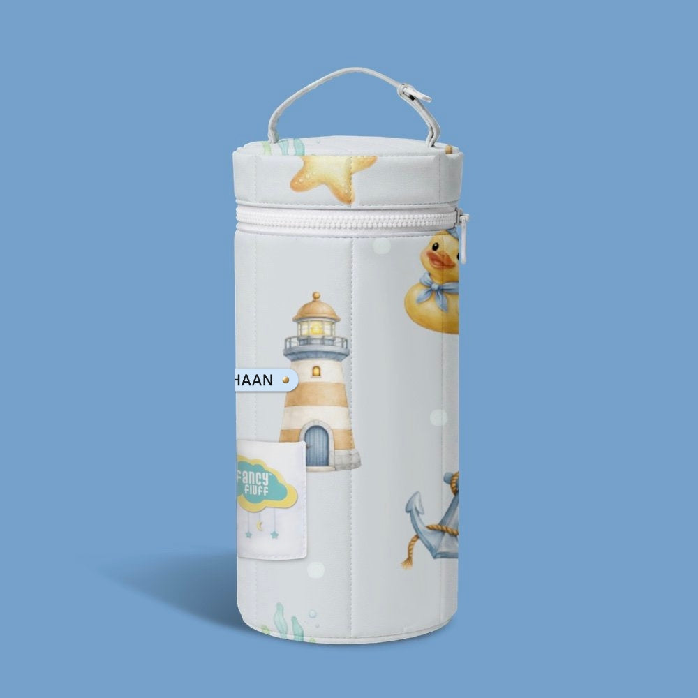 Organic Stay Fresh Bottle Cover - Ocean Pals