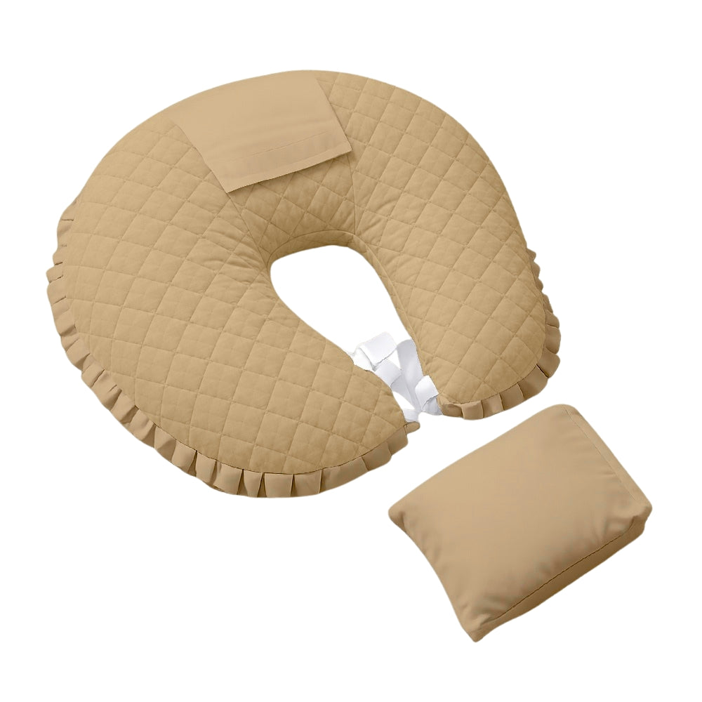 Organic Feeding Pillow + Support Pillow - Beige
